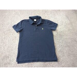 Brooks Brothers Polo Shirt Mens Medium Blue Slim Fit Performance Golf Preppy